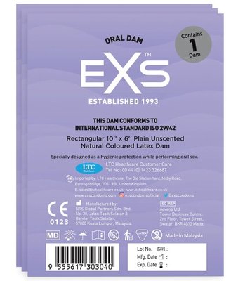 Серветка латексна для орального сексу Oral Latex Dam OL303040 SafeYourLove