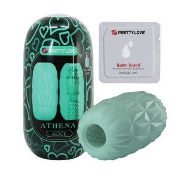 Голубой мастурбатор яйцо PRETTY LOVE Athena Alice, 11.3 x 5.9 см BM-00900T100-3 фото