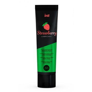 Съедобный лубрикант со вкусом клубники INTT Strawberry Lubricant на водной основе, 100 мл IN16103 фото