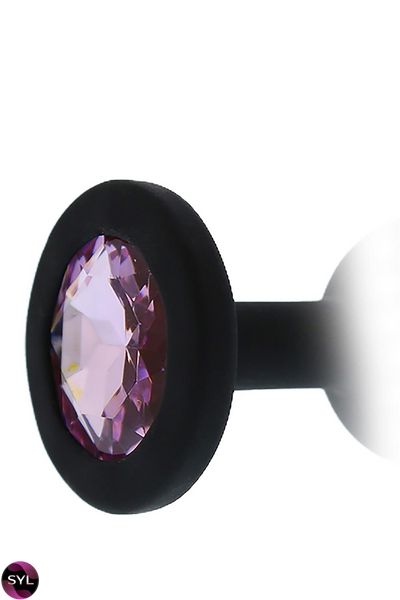 Анальна пробка ALL TIME FAVORITES SILICONE DIAMOND PLUG, Черный DT21685 SafeYourLove