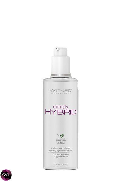 Лубрикант кремовий гібридний WICKED SIMPLY HYBRID SPERM 120ML T252141 SafeYourLove