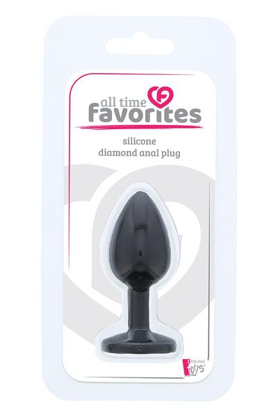 Анальная пробка ALL TIME FAVORITES SILICONE DIAMOND PLUG DT21685 фото