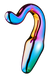 GLAMOR GLASS SLEEK ANAL TAIL PLUG