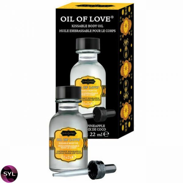 Съедобное масло для поцелуев Kamasutra OIL OF LOVE COCONUT PINEAPPLE 22 мл