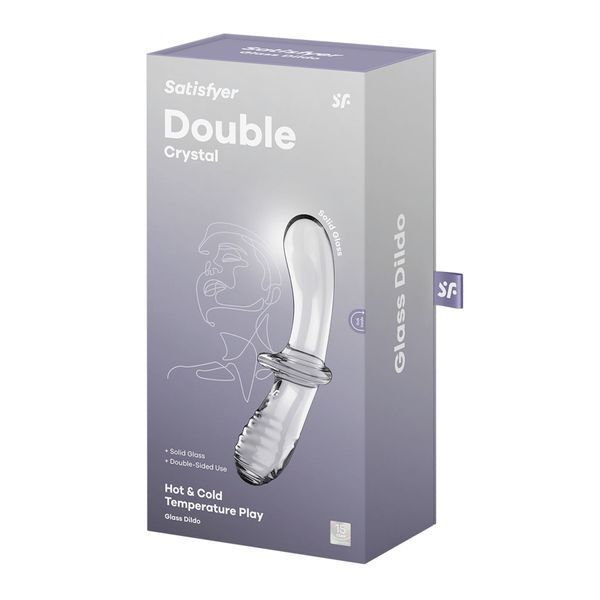 Satisfyer Double Crystal (Transparent) dildo