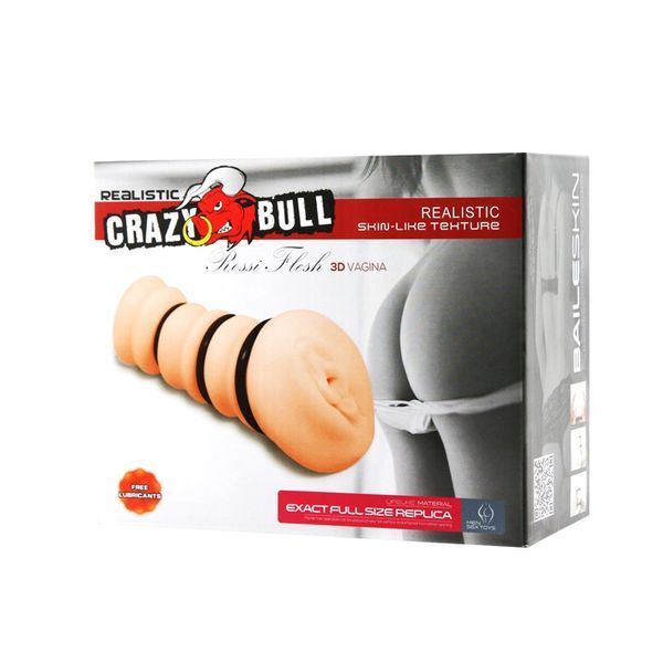 Мастурбатор вагіна реалістична з кільцями Crazy Bull Masturbator Vagina CB66030218 SafeYourLove