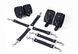 Набір для БДСМ 3 в 1 Feral Feelings BDSM Kit 3, наручники, поножі, хрестовина, колір Black SO8269 фото 1 Safeyourlove