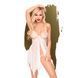 High Cut Openwork Bralette Babydoll Penthouse - Sweet Beast, White, M/L