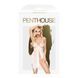 High Cut Openwork Bralette Babydoll Penthouse - Sweet Beast, White, M/L