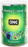 Набір флуоренцетних презервативів ONE Glowing Pleasures світяться у темряві (ціна за упаковку, 100 шт) ONE11500B фото Safeyourlove