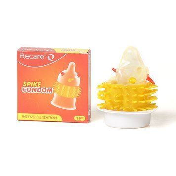 Насадка на член Recare Spike Condom Orange (презерватив з вусиками та шипами) SX3351 SafeYourLove