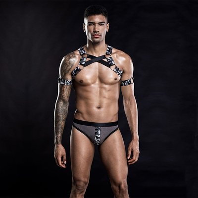 Чоловічий еротичний костюм з портупеєю Дикий Джеймс SO3677 SafeYourLove