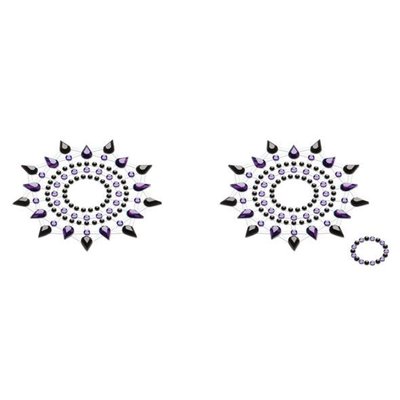 Пэстис из кристаллов Petits Joujoux Gloria set of 2 -/Purple, украшение на грудь SO3136 фото