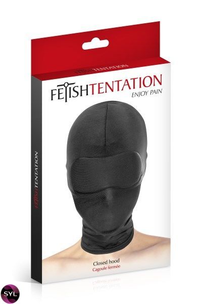 Капюшон для БДСМ Fetish Tentation Closed Hood с закрытыми глазами и ртом SO3757 фото