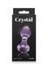 Glass anal plug NS Novelties Crystal, purple