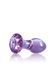 Glass anal plug NS Novelties Crystal, purple