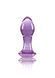 Glass anal plug NS Novelties Crystal, purple