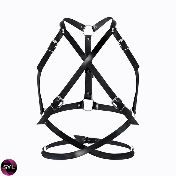 Женская портупея Art of Sex - Agnessa Leather harness, Черный SO8399 фото