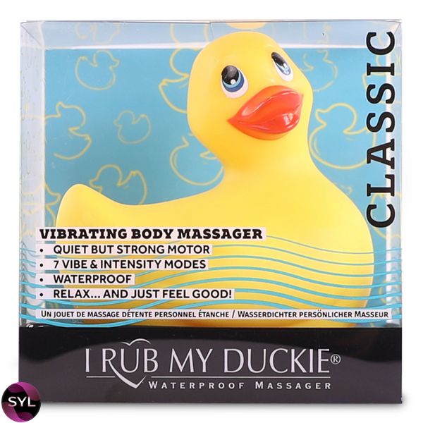 Вибромассажер уточка I Rub My Duckie - Classic Yellow v2.0, скромняжка SO1594 фото