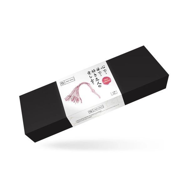 Flogger Liebe Seele White & Pink Leather Whip