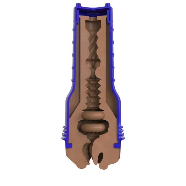 Fleshlight Boost Blow Medium Dark Flesh Oral Masturbator, Turbo Tech Floating Rings