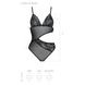 Боді з ажурним ліфом Christa Body black L/XL — Passion SO5753 фото 5 Safeyourlove