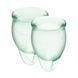 Набор менструальных чаш Satisfyer Feel Confident, цвет Light Green SO3579 фото
