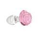 Glass anal plug Pillow Talk Rosy Luxurious Glass Anal Plug, ⌀3.3 cm, vibrating ball as a gift