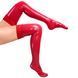 Sexy vinyl stockings Art of Sex - Lora with lace, color, Red, M