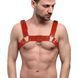 Feral Feelings Men's Chest Harness - Bulldog Harness, color Red