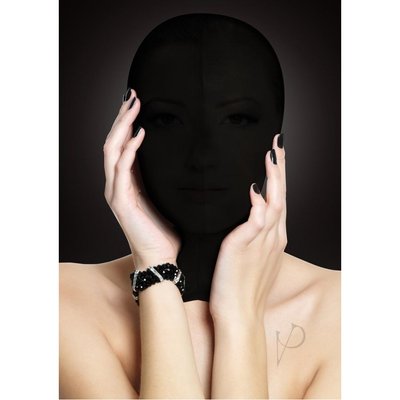 БДСМ маска на всю голову Ouch!, на молнии, черная, One Size 36-OU036BLK фото