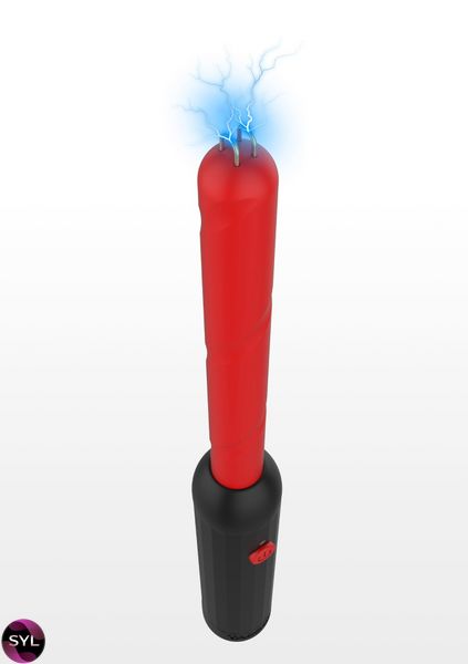 Электростимулятор Стик Taboom Prick Stick Electro Shock Wand красно-черный, 34 см TB17135 фото