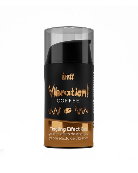 Рідкий вібратор Intt Vibration Coffee (15 мл), густий гель, дуже смачний, діє до 30 хвилин SO3511 SafeYourLove