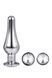 DT21874 набір анальних пробок конічної форми Dream Toys GLEAMING LOVE PLEASURE SET SILVER