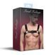 Feral Feelings Men's Genuine Leather Chest Harness - Bulldog Harness, color Black