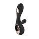 Wibrator LELO Soraya Wave Rabbit, uwodzicielskie ruchy lufy, Black