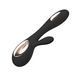 Wibrator LELO Soraya Wave Rabbit, uwodzicielskie ruchy lufy, Black