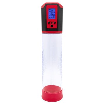 Автоматична вакуумна помпа Men Powerup Passion Pump Red, LED-табло, перезаряджувана, 8 режимів SO6226 SafeYourLove