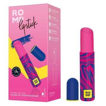 Кліторальний вібратор Romp Lipstick у вигляді губної памади, рожевий ROM3605 SafeYourLove