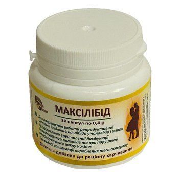 Dietary supplement Maxilibid for men (price per jar, 30 capsules)