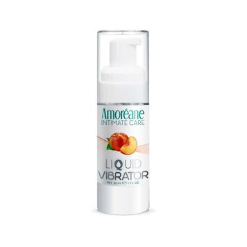 Lubrykant z efektem wibracji Amoreane Med Liquid Vibrator Peach (30 ml)