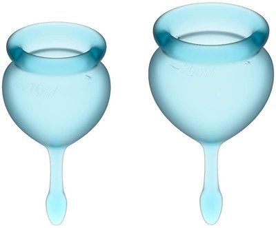 Менструальные чаши Satisfyer Feel good Menstrual Cup light blue T360906 фото