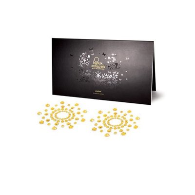Прикраси для грудей зі стразами MIMI Classic колір: золотистий Bijoux Indiscrets (Іспанія) B0038 SafeYourLove