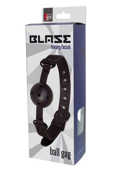 Кляп BLAZE BALL GAG WITH PAINTING EDGE BLACK, Черный, Регульований DT21267 SafeYourLove