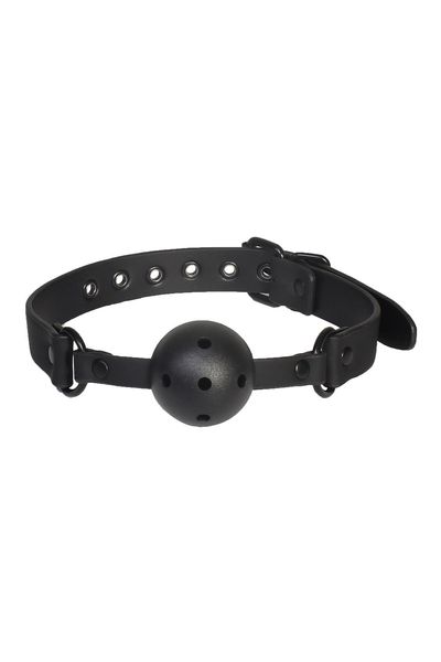 Кляп BLAZE BALL GAG WITH PAINTING EDGE BLACK, Черный, Регульований DT21267 SafeYourLove