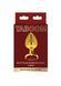 Anal plug metal golden L Butt Plug With Diamond Jewel Taboom, Gold