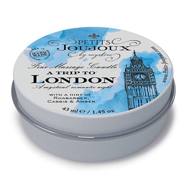 Масажна свічка Petits Joujoux - London - Rhubarb, Cassis and Ambra (43 мл) з афродизіаками SO3170 SafeYourLove