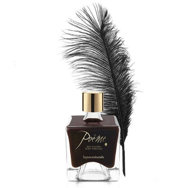 Bijoux Indiscret Poeme Edible Body Paint with Dark Chocolate Flavor, 50 ml
