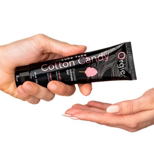 Water-based lubricant Orgie Lube Tube Cotton Candy, 100 ml, with the taste and aroma of cotton candy