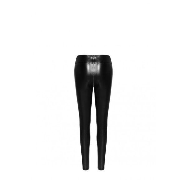 Leggings sexy with snake print F274 Noir Handmade, size M